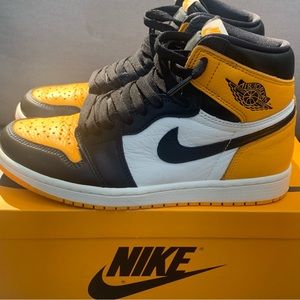 Jordan 1 Retro High OG Yellow Toe USA 7.5 Mens